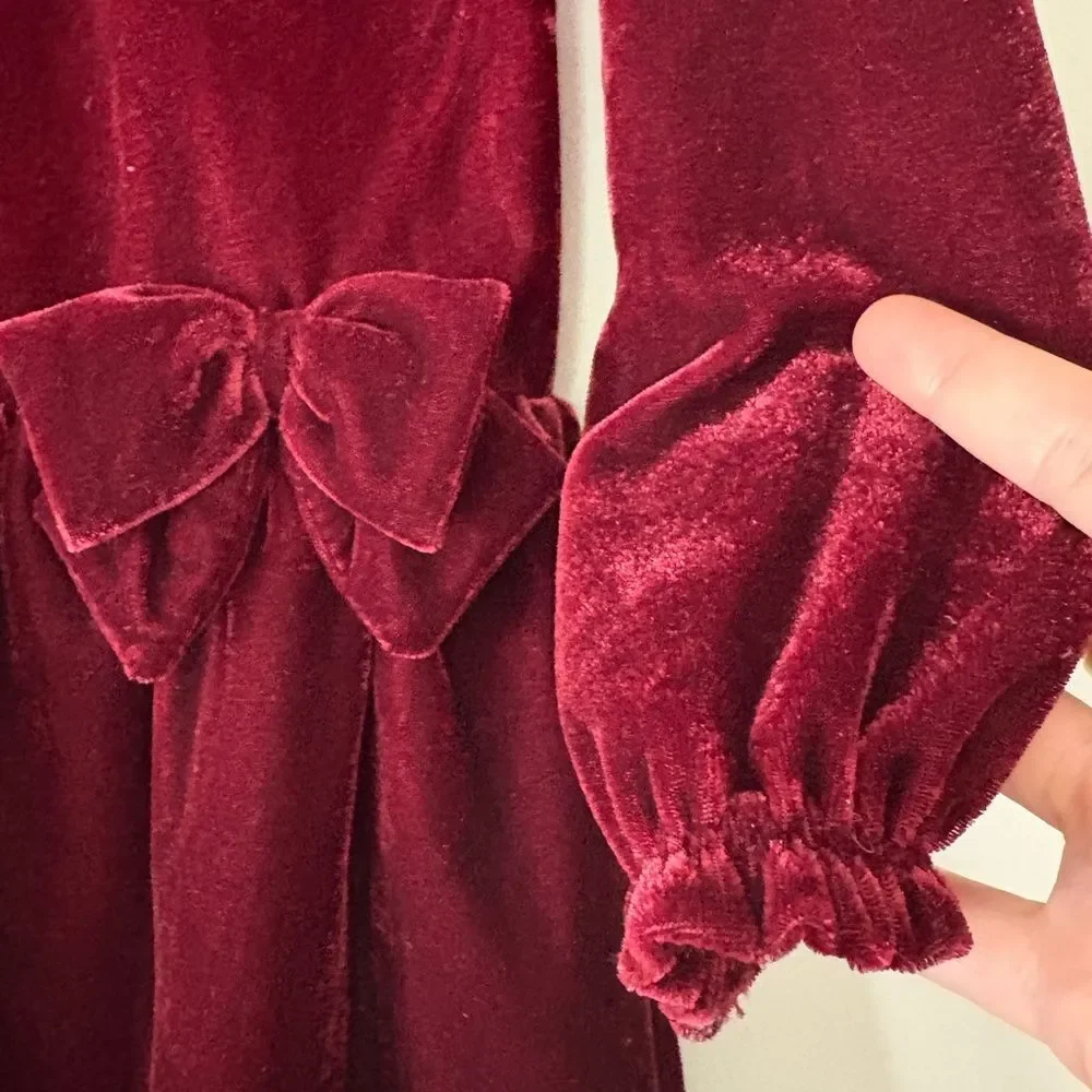Carters burgundy velvet